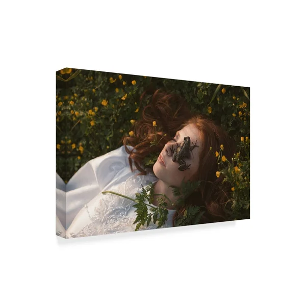 Olga Barantseva 'The Frog' Canvas Art, Size: 16 x 24