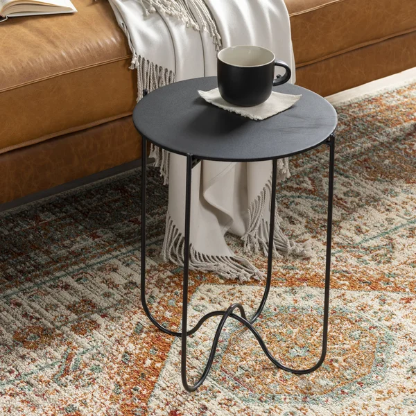Handmade Home Modern BHS-0094446 Black Metal Side Table