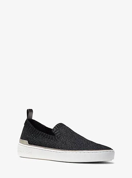 Michael Michael Kors Women's Skyler Slip-On Sneakers - Gunmetal - Size 9