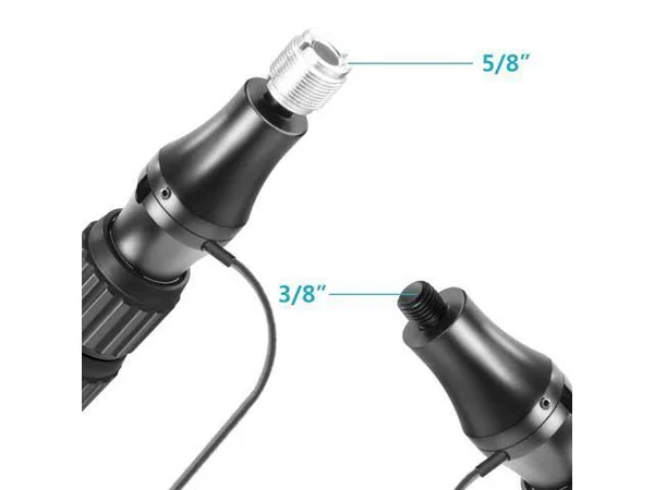 Neewer Portable Handheld Microphone Boom Pole with Built-In XLR Audio Cable, 5 Sections Stretchable 32.6-131 Inches, Aluminum Co