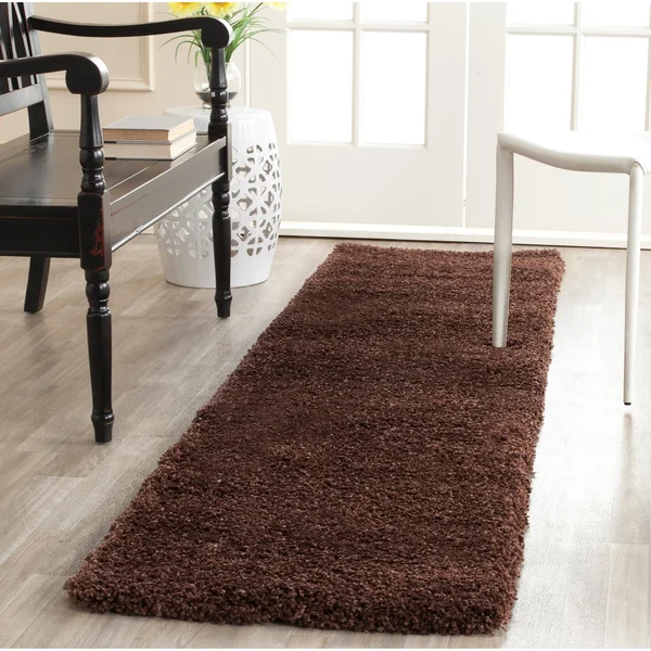 Safavieh Milan Shag Maibritt 2-Inch Thick Rug - 9& x 9& Round - Ivory