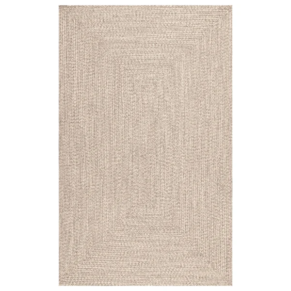 nuLOOM Lefebvre Braided Indoor/Outdoor Area Rug - 5& Round, Tan