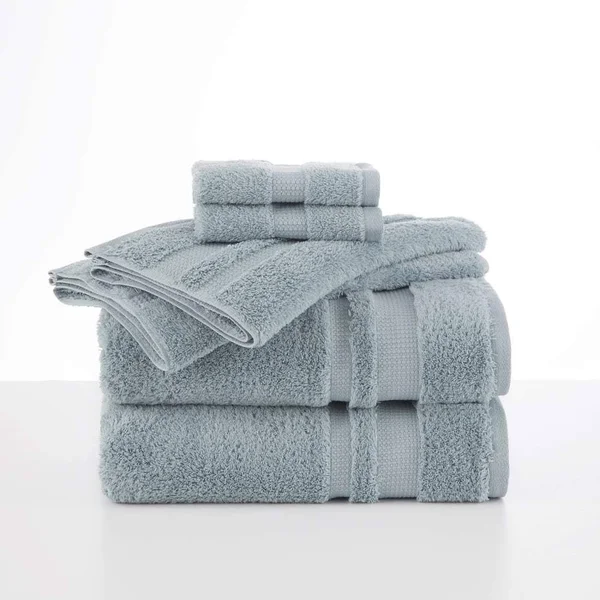 Martex 6 Piece Supima Luxe Towel Set, Celadon