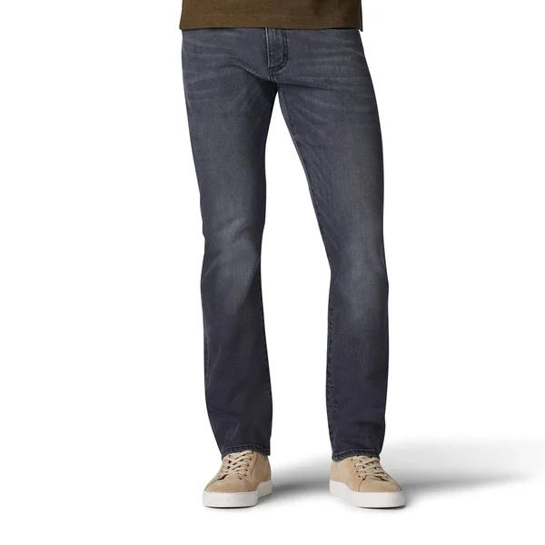 Lee Extreme Motion Slim Straight Leg Jeans Lead Grey (Size 30 x 29)