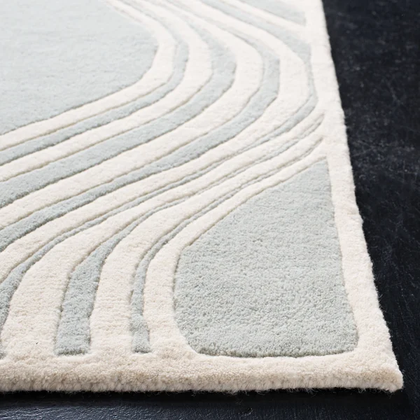 Safavieh 5& x 5& Round Chatham CHT758C Dark Blue, Ivory Rug