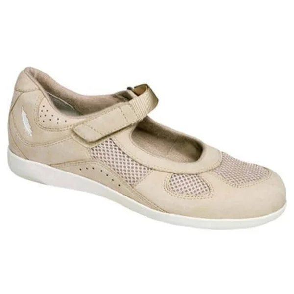 Drew Delite - Women's Mary Jane - Bone Nubuck/Bone Mesh 5 M