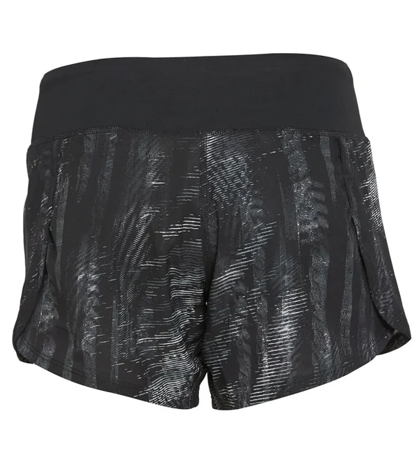 Brooks Women's Chaser 5x22 Short, Black Motion Print/Black, Small