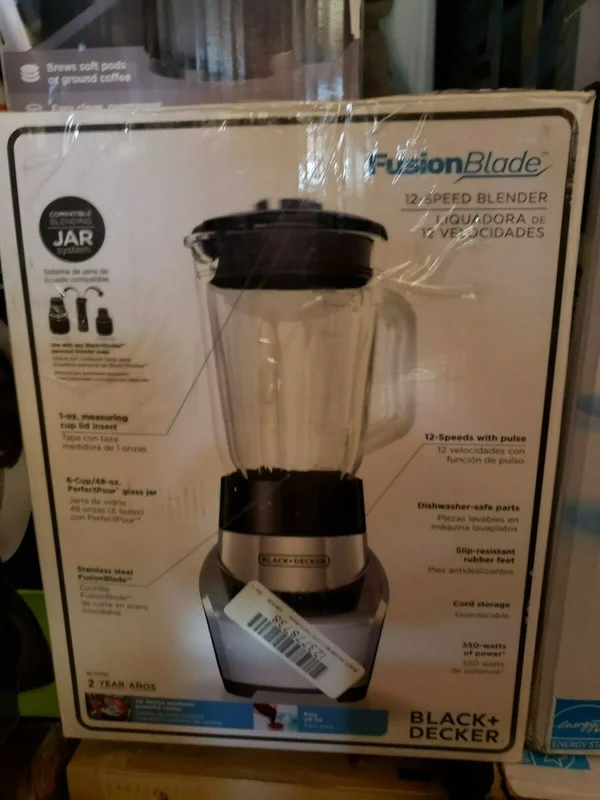 Black+decker BL1111SG FusionBlade 12 Speed Blender, Silver