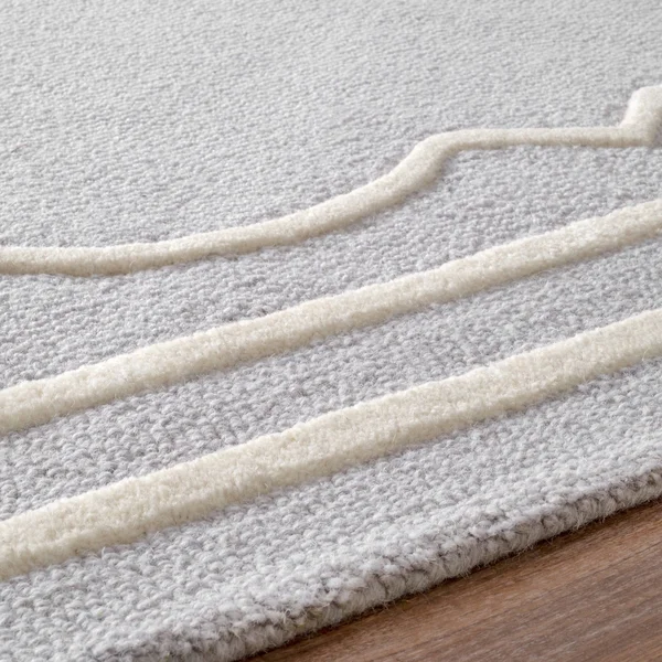 nuLOOM Mtvs172a Hand Hooked Tari 4& x 6& Grey Area Rug