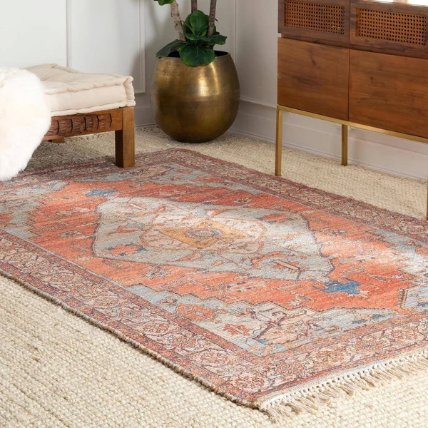 nuLOOM Flatweave Denisha Area Rug, Size: 5& x 8&