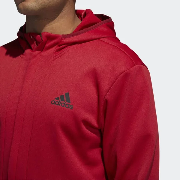 Adidas Team Issue Full Zip Hoodie - Red - Hoodies