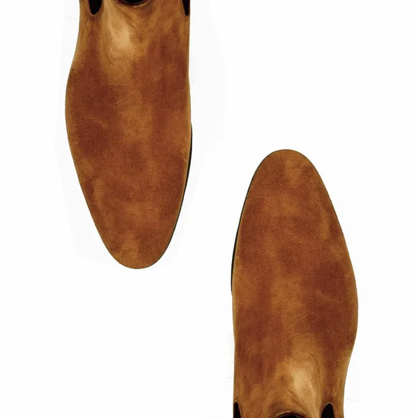 Thomas Bird Italian Made Mens Chelsea Boot - Tan Suede - US 12 Suede