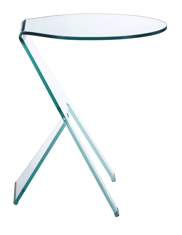 Zuo Modern Journey Side Table Clear Glass