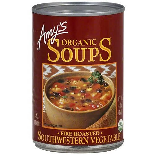 Amy&s Kitchen Organic Southwestern Vegetable Soup - 12 pack, 14.3 oz cans