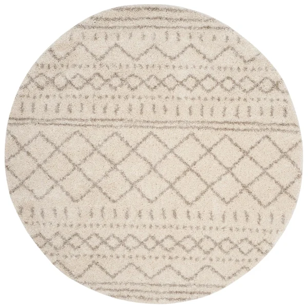 Safavieh Arizona Shag Rug Collection ASG741Y - Ivory, Green - 8& x 10&