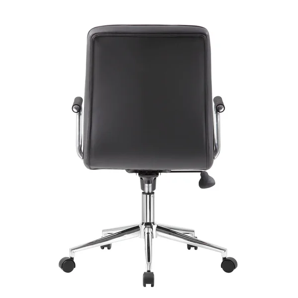 Boss B331-BK Modern Office Chair - chrome Arms, Black