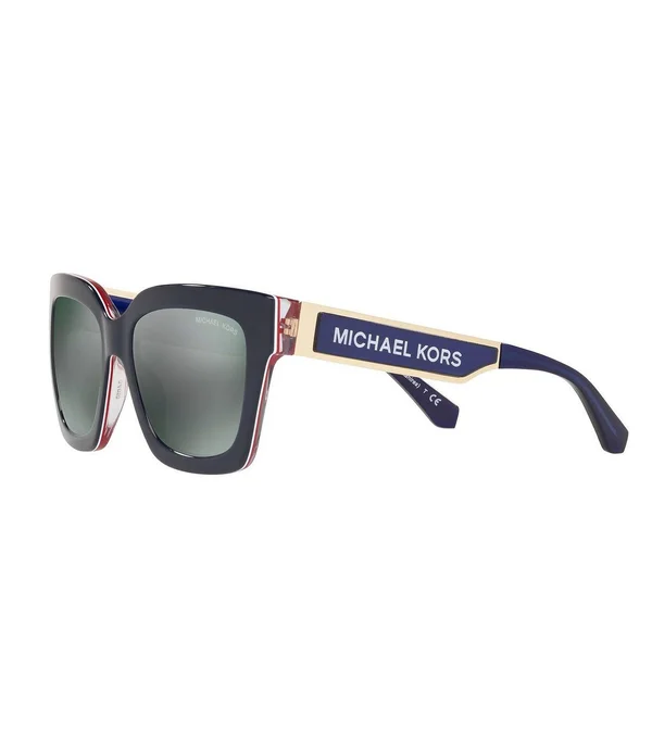 Michael Kors Berkshires MK2102 35553R 54 Navy Sport Laminate Blue Sunglasses