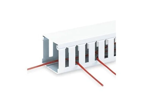 Panduit G1.5X1.5WH6 Wire Duct - wide Slot, White, 1.75 W x 1.5 D
