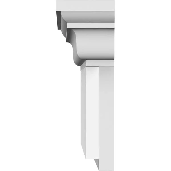 Ekena Millwork CRH09X85DE 85x22 Bottom Width x 89 3/4x22 Top Width x 9 3/8x22H x 7/8x22P Dentil Crosshead