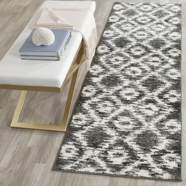 Safavieh Charcoal/Ivory Adirondack 10 ft x 14 ft Area Rug