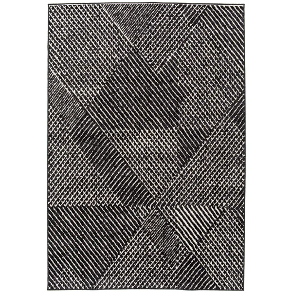 Whitaker Abstract Area Rug - 2&7x22 x 7& Runner - Navy Blue