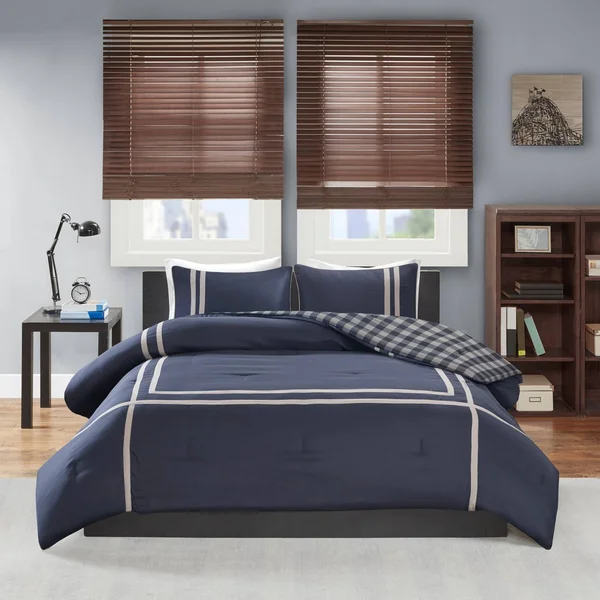 Intelligent Design Oxford Reversible Comforter Set Twin/Twin XL