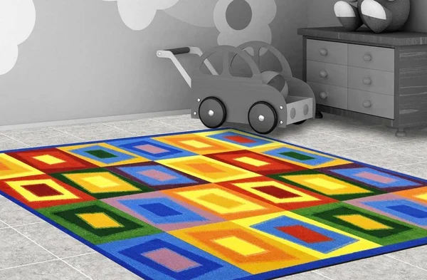 Joy Carpets 1530 Off Balance Rug - Brights - 3&10x22 x 5&4x22