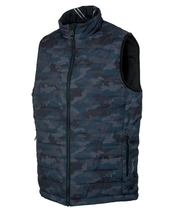 Sunice Men's Michael Reversible Vest Size SM, Charcoal Camo/Black