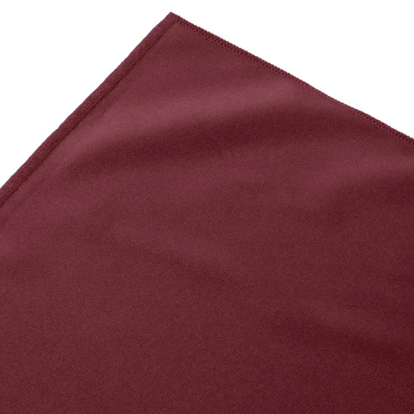 Snap Drape 5412GC29S3-046 Wyndham 21& 6x22 x 29x22 Burgundy Shirred Pleat Table Skirt with Velcro Clips