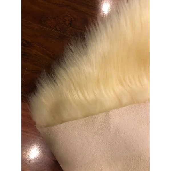 Silver Orchid Nansen Luxurious Faux Sheepskin Shag Area Rug - 12& x 15& - Camel