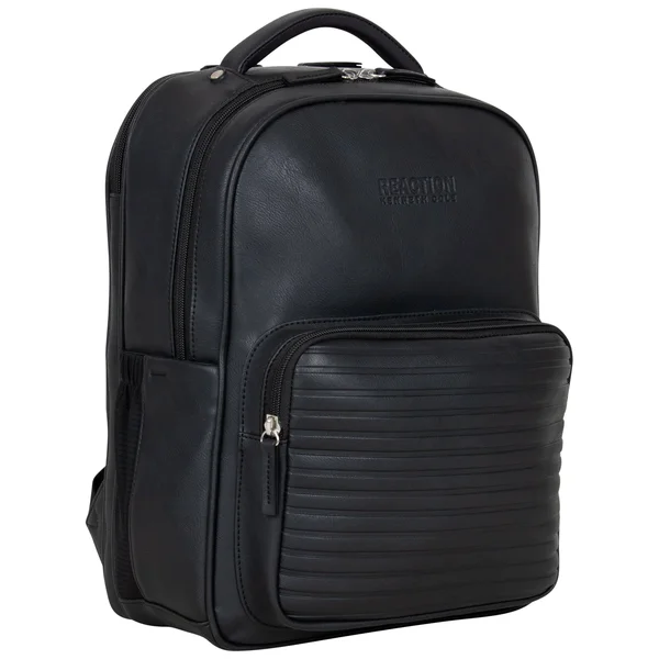 Kenneth Cole Reaction Vegan Leather Laptop Backpack - Black