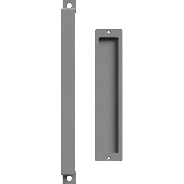 16x22 Pull Handle & 12x22 Flush Pull for 2 1/4x22 Doors - Flint Gray