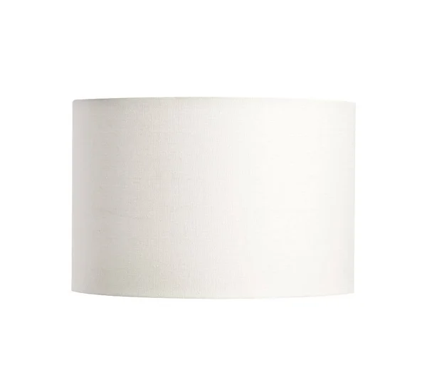 Gallery Straight-Sided Linen Drum Lamp Shade, Medium, White