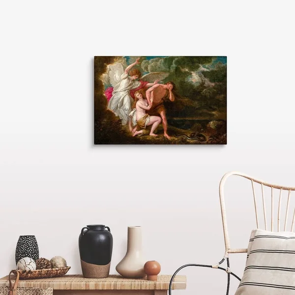 The Expulsion of Adam and Eve from Paradise, Canvas Wall Art, 30x20, Great Big Canvas