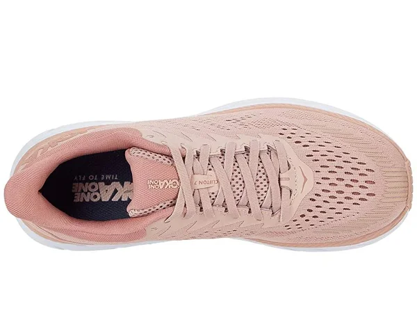 Hoka One One Women's Clifton 7 Misty Rose, Cameo Brown