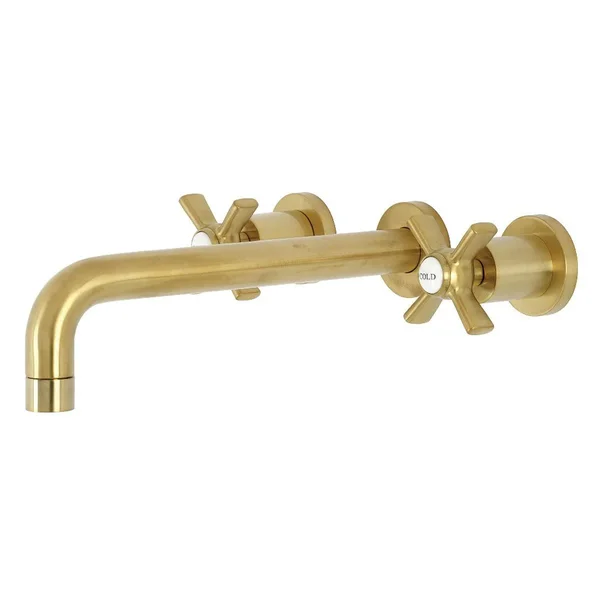 Kingston Brass KS8026ZX Millennium 2-Handle Wall Mount Roman Tub Faucet Polished Nickel