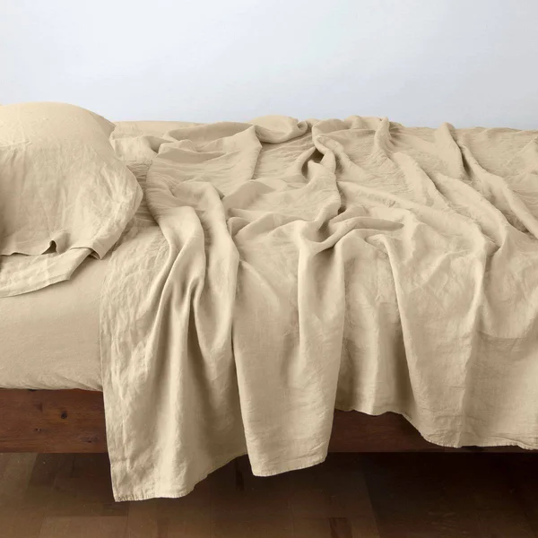 Bella Notte Linen Flat Sheet - Twin, Honeycomb