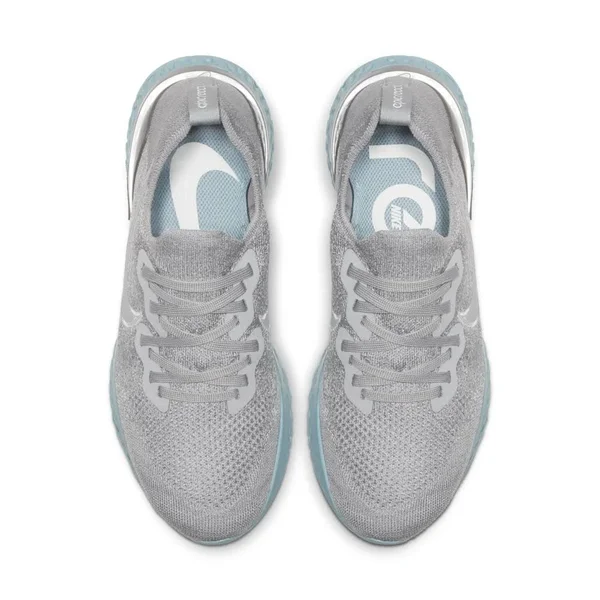 Nike Epic React Flyknit 2 Women's Running Shoe Size 6 (Grey/Metallic Silver) BQ8927-007