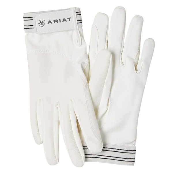 Ariat Tek Grip Riding Gloves - White