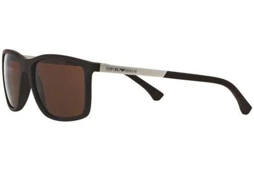 Emporio Armani EA4058 Sunglasses - Brown Rubber