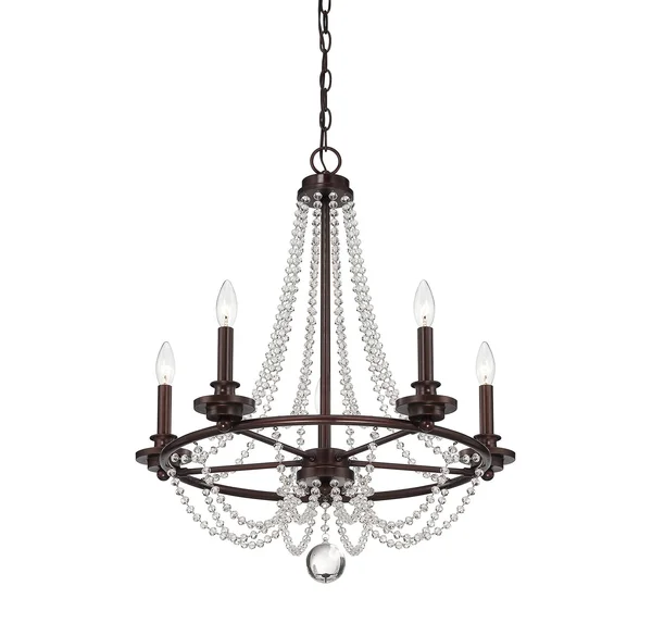 Savoy House 1-8350-5-121 - Byanca 5 Light Chandelier - Mohican Bronze