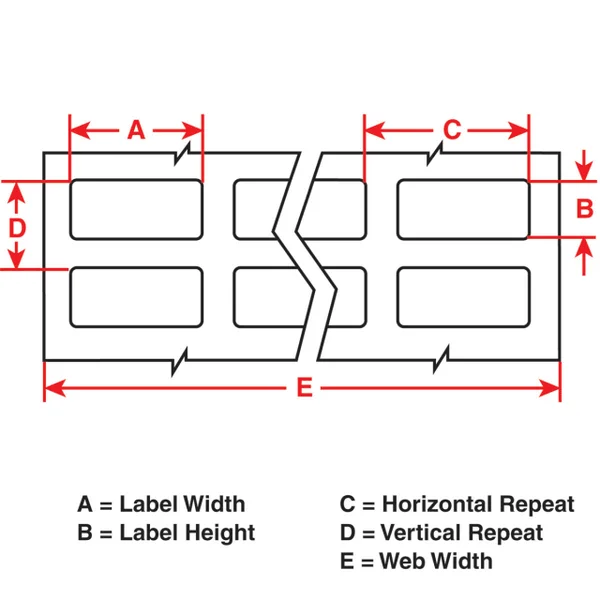 Brady B33-68-498 BBP33 Label Roll - White