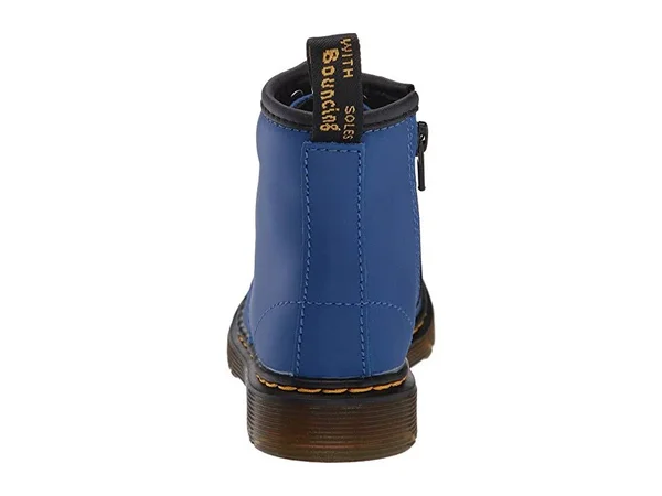 Infant Dr. Martens Brooklee Boot, Kids Unisex, Size: 7 M, Blue Romario Waxy Leather