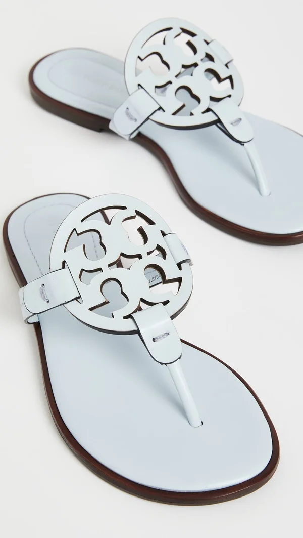 Tory Burch Miller Welt Sandals Spring Blue 10