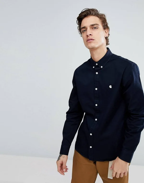 Carhartt WIP Madison Shirt - Dark Navy