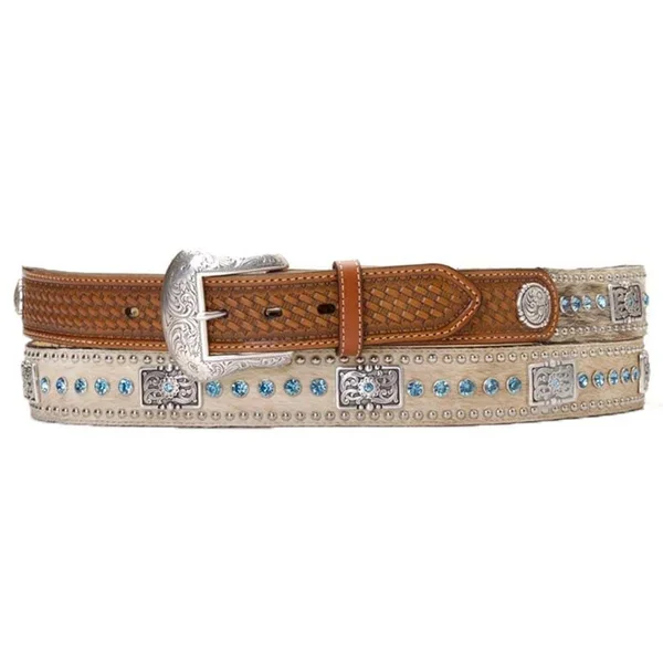 Nocona Men's Calf Hair Belt