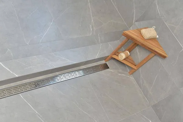 36 inch Side Outlet Linear Shower Drain by Serene Drains - Tile Insert