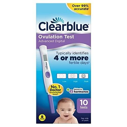 Clearblue Digital Ovulation Test Kit with Dual Hormone Indicator - 10 Tests