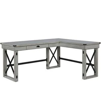 Gladstone L-Shape Desk Laurel Foundry Modern Farmhouse Color: Rustic White
