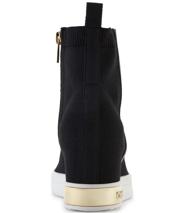 Dkny Cali Logo Wedge Sneaker Booties - 8.5M